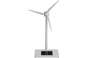 Mini Solar Energy Wind Mill Toy, Desktop Wind Turbine Model Solar Powered Windmills, Home Decor Garden Desk Ornament Educatio