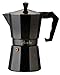Primula Classic Stovetop Espresso and Coffee Maker, Moka Pot for Italian and Cuban Café Brewing, Greca Coffee Maker, Cafeteras, 6 Espresso Cups, Black