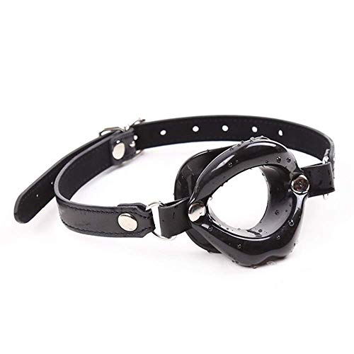 Palla-con-bocca-morbida-regolabile-in-silicone-nero-Gioco-di-ruolo-Giocattolo-restrittivo-gola-gola-schiava