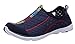 UJoowalk Womens Casual Lightweight Comfortable Quick Drying Althletic Walking Shoes Slip on Water Shoes (12 B(M) US, Dark Blue)