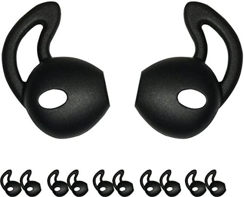 EarPods Cover for Apple Airpods, Copbis Silicone Earbuds Protector and Earhook for Apple Airpods Earphones (Black 5 pairs)