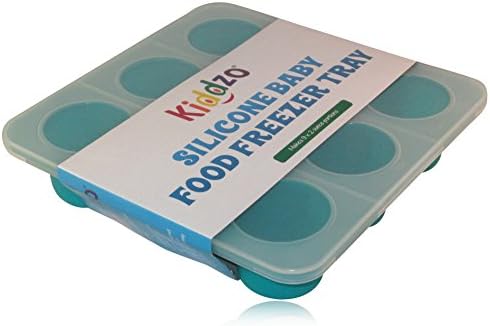 Homemade Baby Food Storage Solution, Silicone Freezer Tray with Lid. Makes 9 X 2 Oz Cubes. BPA Free, Non Toxic.., Model: