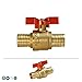 Midline Valve 837Q034 Lead-Free Pex Full Port Ball Valve with Tee Handle, 1/2 in.