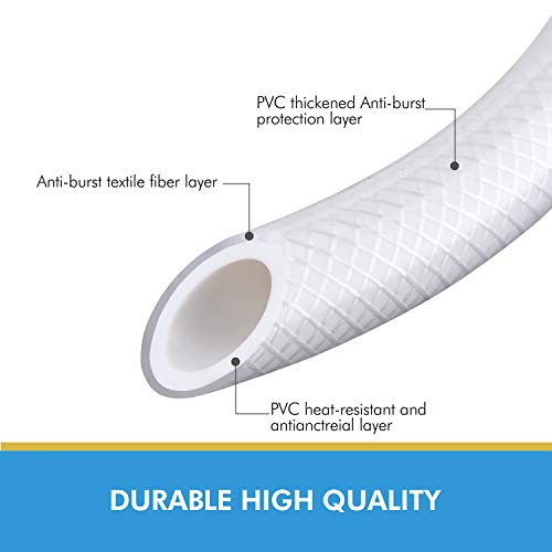 AMAZING FORCE PVC Shower Hose 71 Inches(6 feet) Extra Long Smooth