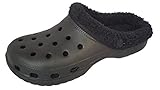 Womens Faux Fur Lined Indoor/Outdoor Garden Slide Clogs