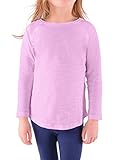 Colored Organics Girls' Cora Organic Toddler Slub Raglan Baseball Tee Long Sleeve