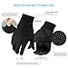 Unigear Lightweight Running Gloves, Touch Screen Anti-Slip Warm Gloves Liners for Cycling Biking Sporting Driving for Men Women