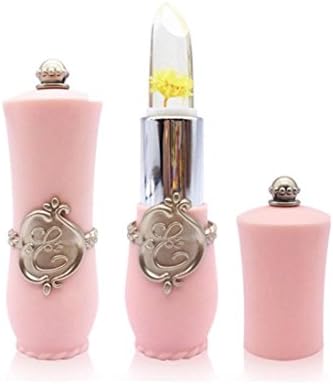 SEXYP 1PC Ladies Bright Flower Crystal Jelly Lipstick Magic Temperature Change Color Lip Gross (C)