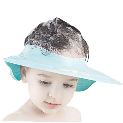 Baby Shampoo Shower Cap Hat,Adjustable Soft Silicone for Baby Infants and children Bathing Protect Eyes Ears (Recommended Over 18-month-old) - Thumbnail 7