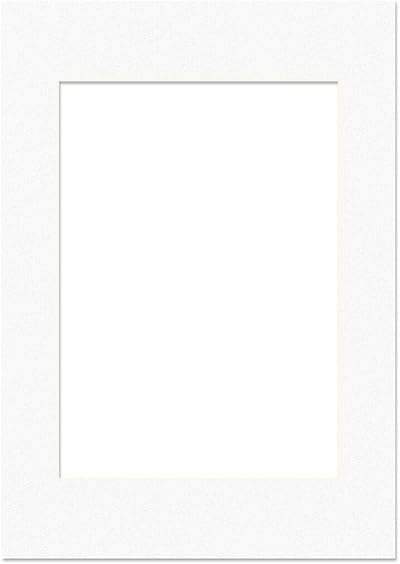 Alison Kingsgate A4 White Picture Mounts for A5 Aperture 4 Pack