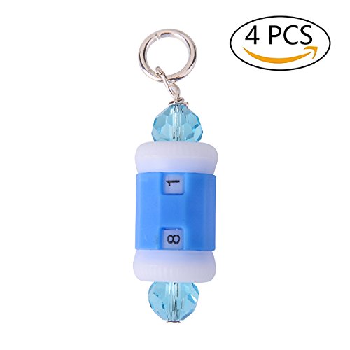 Knitting Crochet Stitch Marker Row Counter: 2 in 1 Stitch Marker & Row Counter