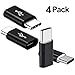 AUSAYE USB Type C Adapter, 4 Pack, USB C to Micro USB Adapter Connector USB C Adapter Fast Charging for Samsung Galaxy S9 S8 S8+ S10 Note 8 9 10,MacBook, for LG V30 G5 G6
