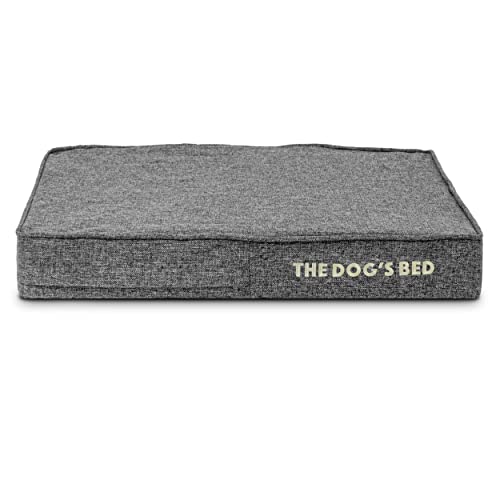 The Dog’s Bed Cover – Replacement Cover, Grey Linen, Small, 10cm