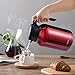 SDREAM 68 Oz Coffee Carafe Stainless Steel Double Walled Thermal Carafe Heat Retention Vacuum Thermos Tea Pot for Keeping Hot/Cold Beverage (Red)