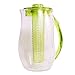 Water Pitcher with Lid : BPA-Free Fruit Infusion Pitcher / Water Jug by Ergo Kitchen Accessories - 84 Oz.