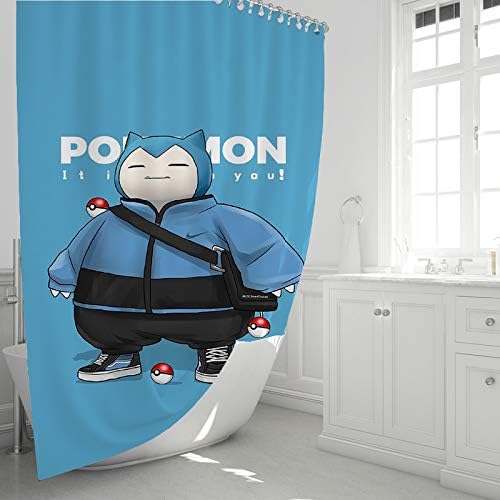 Amazon Com Genie Treasure Pikachu Waterproof And Mildew Shower Curtain 3d Digital Printing Bathroom Partition Curtains Genie Treasure 8 150 200cm Home Kitchen