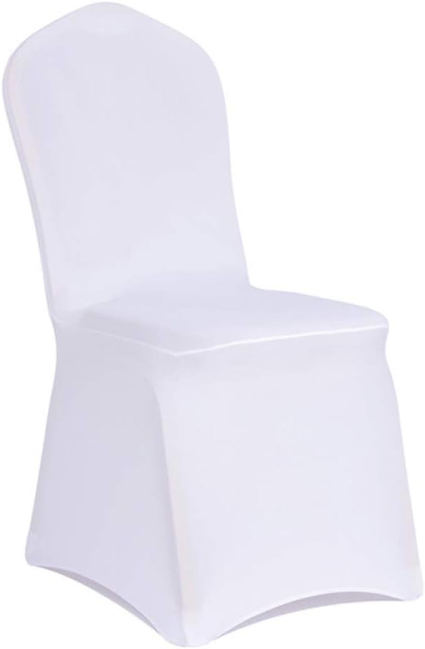 WENSINL Set of 50pcs White Stretch Spandex Chair Covers for Banquet Wedding Party Dining Decoration (50): Kitchen & Dining