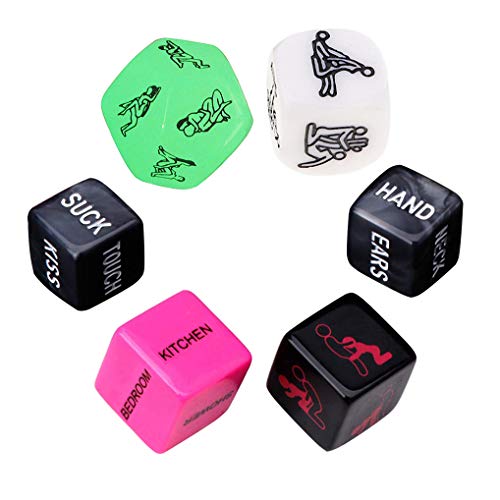 Funny and Romantic Role Playing Dice Game Set of 6,Novelty Gift for Honeymoon bacherette Party,Him and Her, Bridal Shower, Groom Roast,Newlyweds, Wedding, Anniversary, Marriage New 2019 - Thumbnail 5