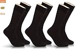 1 PAIR | SHOE SIZES: 8-12 | BLACK MENS SOCKS | MID CALF | 100% ORGANIC BAMBOO