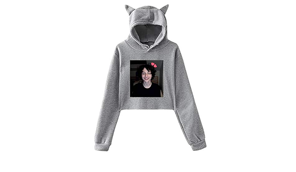 Amazon.com: Finn-Wolfhard - Sudadera con capucha para mujer, diseño de  orejas de gato, sin bolsillos, talla S - XXL, S : Ropa, Zapatos y Joyería