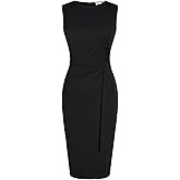 GRACE KARIN Women Work Dress,Bodycon Pencil Business Dresses,Sleeveless Cocktail Dresses Knee Length