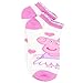 Peppa Pig Little Girls 6 pack Socks (6-8 (Shoe: 10.5-4), Ballet Pink No Show)
