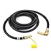 MENSI Propane Elbow Adapter Fitting with Extension Hose 12Ft RV Quick-Connect Kit for Blackstone 17