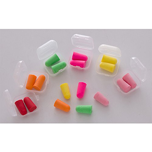 ReFaXi 5 Pair Soft Foam Earplugs for Soft and Comfortable Sleeping Aid from Snoring