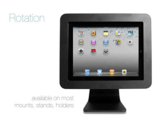 Maclocks All-in-One Rotating iPad Security Stand, Black (AIO-B)
