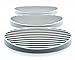 MelonBoat 3 Pack Shower Soap Dish Set, Soap Saver Holder, Oval Grey