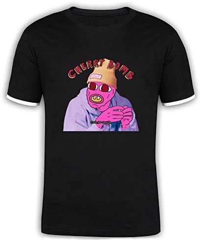 Jidig Man Tyler The Creator Cherry Bomb Art Cover Mercerized Cotton T Shirts Black XL