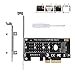 NVMe PCIe Adapter, M Key M.2 NVME SSD to PCI-e 3.0 x4 Host Controller Expansion Card with Low Profile Bracket, PCIe NVME Adapter for PC Desktop Support 2230 2242 2260 2280