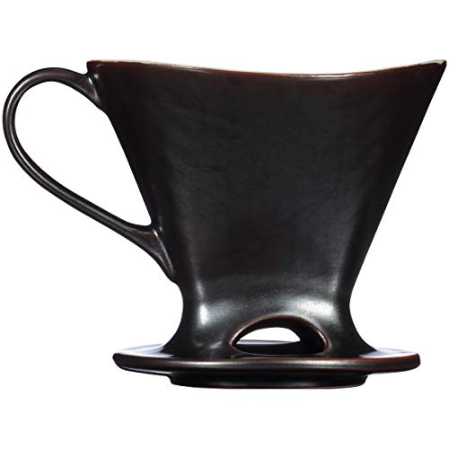 Melitta Signature Series 1 Cup PourOver Coffee Brewer, Gunmetal Gray