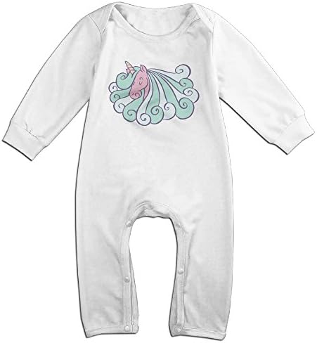 Vvw4 Unicorn HorseNewborn Kids Baby Long Sleeve Unisex Romper Jumpsuit Playsuit