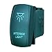 STVMotorsports Laser Green Rocker Switch Interior Lights 20A 12V On/Off LED Light