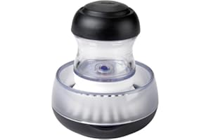 Oxo 1312280BK Palm Soap Dispensing Brush and Storage Set, 5.75-Inch