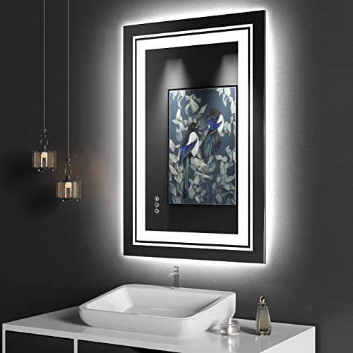 Snowdool LED Bathroom Mirror Front Backlit Anti-Fog