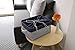 Basket for Organizing Cube Stgorage Bin - Fabric Storage Cubes Collapsible Baskets for Shelves with Rope, Bins for Organization Cloth Toy Decorative Laundry 16(L) x 12(W) x 12(H) inch