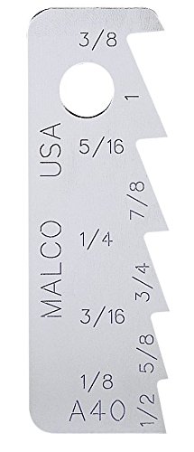 Pack of Two (2) Malco Products - A40 - Sheet Metal Scribe 1/8â€ to 1â€(3 to 25 mm) Dual Edged Point