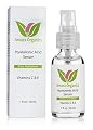 Hyaluronic Acid Serum for Skin - With Vitamin C & E - Best Natural & Organic Vegan Moisturizer Plumps & Hydrates Skin - Anti Aging Serum Fills in Fine Lines & Wrinkles for Smoother, Softer Skin - Guaranteed Results