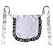 SeasonsTrading Nurse or Maid Apron with Black Lace Ruffles - Halloween Costume Accessory