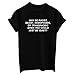 OEO Women Funny Graphic T shirt Cute Short Sleeve Tees Tops Black Medium