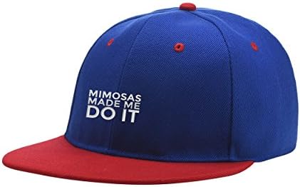 CliCli Mimosas Made Me Do It Blue Mix Red Embroidered Logo Adjustable Hiphop Hat Baseball Cap Onesize For Men