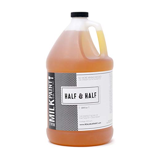 Real Milk Paint, Half And Half, Pure Tung Oil And Citrus Solvent For