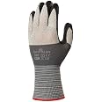 Guanti Da Lavoro SHOWA 381 – Rivestimento Nitrile Microporoso – Taglia 7 (M) – Grigio Con Palmo Nero – Ottima Presa