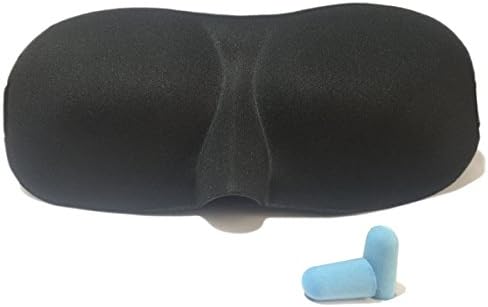 MENGNI 3D Sleep Eye Mask Cover - Ideal Gift for Woman &amp; Men with Free Ear Plugs, Upgraded contoured &amp; Comfortable Lightweight Sleeping Mask for Sleeping, Travel, Nap, Shift Works