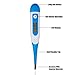 Clinical Digital Thermometer Best to Read & Monitor Fever Temperature in 15 Seconds by Oral Rectal Underarm & Axillary - Clinical Basal Thermometer (Blue)