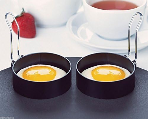 AMCO HOUSEWORKS ROUND EGG RINGS SET OF 2: free new shipping