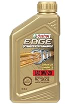 Castrol 06240 EDGE Extended Performance 0W-20 Full Synthetic Motor Oil, 1 Quart, 6 Pack