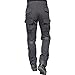 TACVASEN Men's Tactical Airsoft Paintball Ripstop Combat Trousers Airsoft Pants with Knee Pads Grey